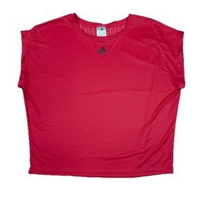 Adidas Women's Dark Pink Tennis Climalite Performance Top NWT Large